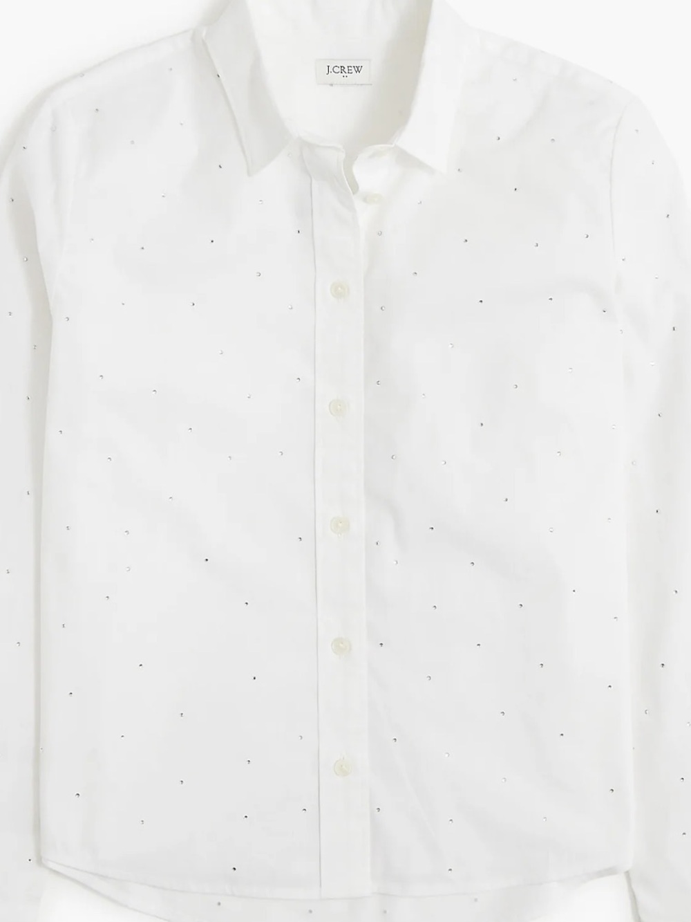 J.Crew Cotton Sequin Button Down Shirt Size S